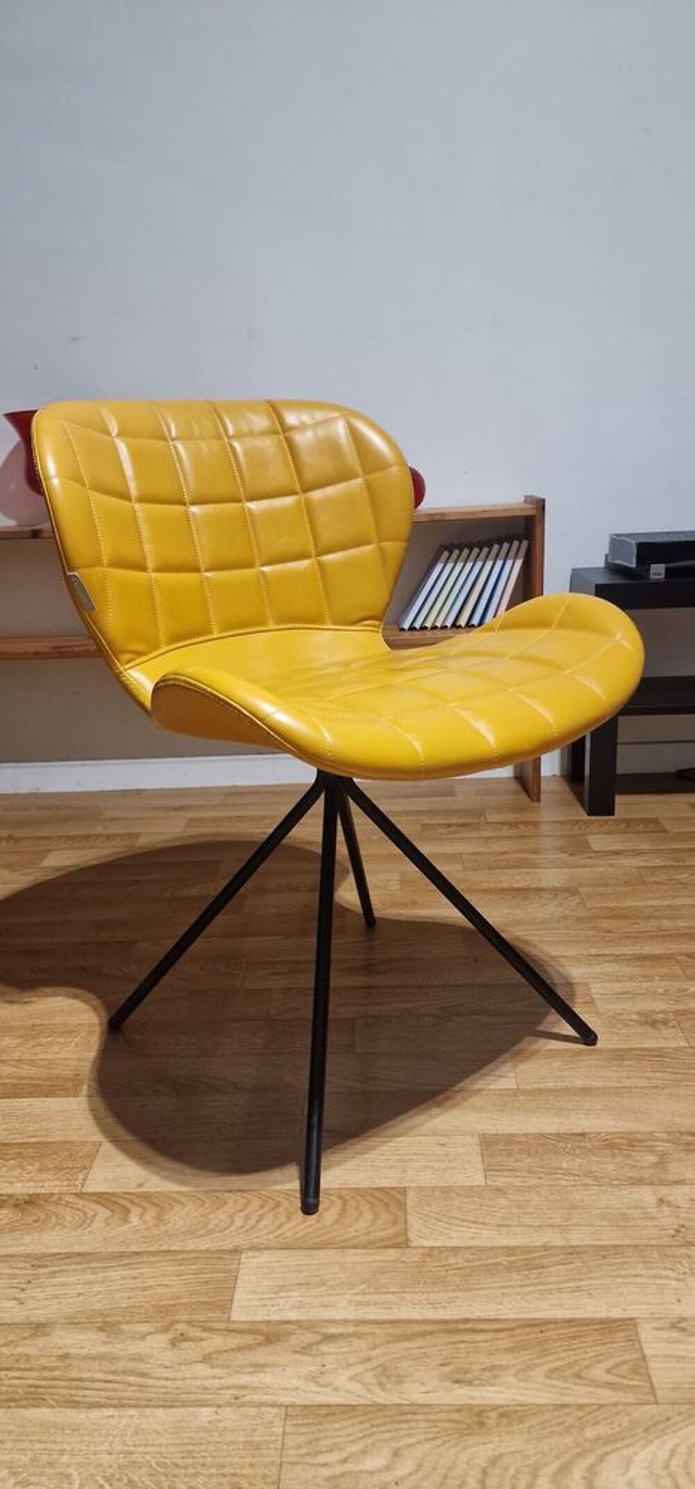 Lot de 8 Chaises Design OMG Zuiver Camel en Cuir PU Meubles