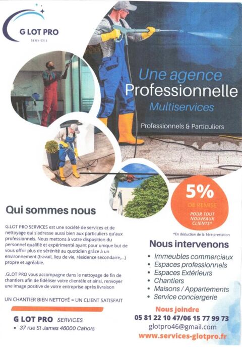 G LOT PRO Services 0 46000 Cahors