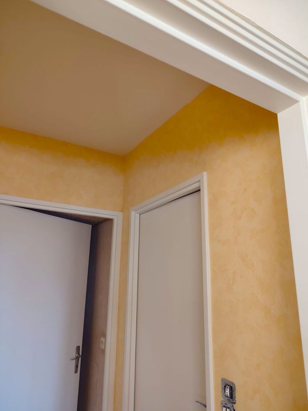 PAPIER PEINT JAUNE SAFRAN CHAUD NEUF HAUTE QUALITE Décoration