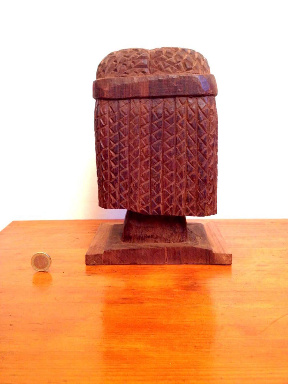 T&Ecirc;TE INCA AZTEQUE SCULPTURE EN BOIS 