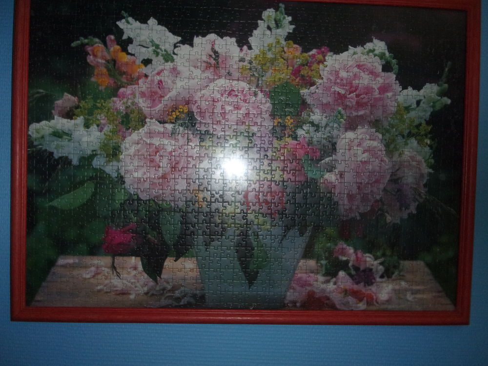 cadre fleurs puzzle Dcoration