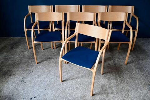 lot de 20 chaises vintage scandinave bistrot restaurant 1900 Wintzenheim (68)