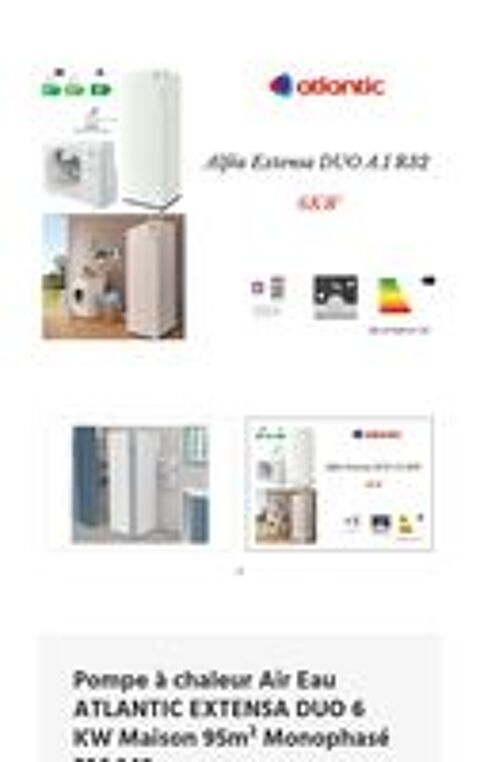   Pompe a chaleur Atlantic alfea extensa  kit complet  