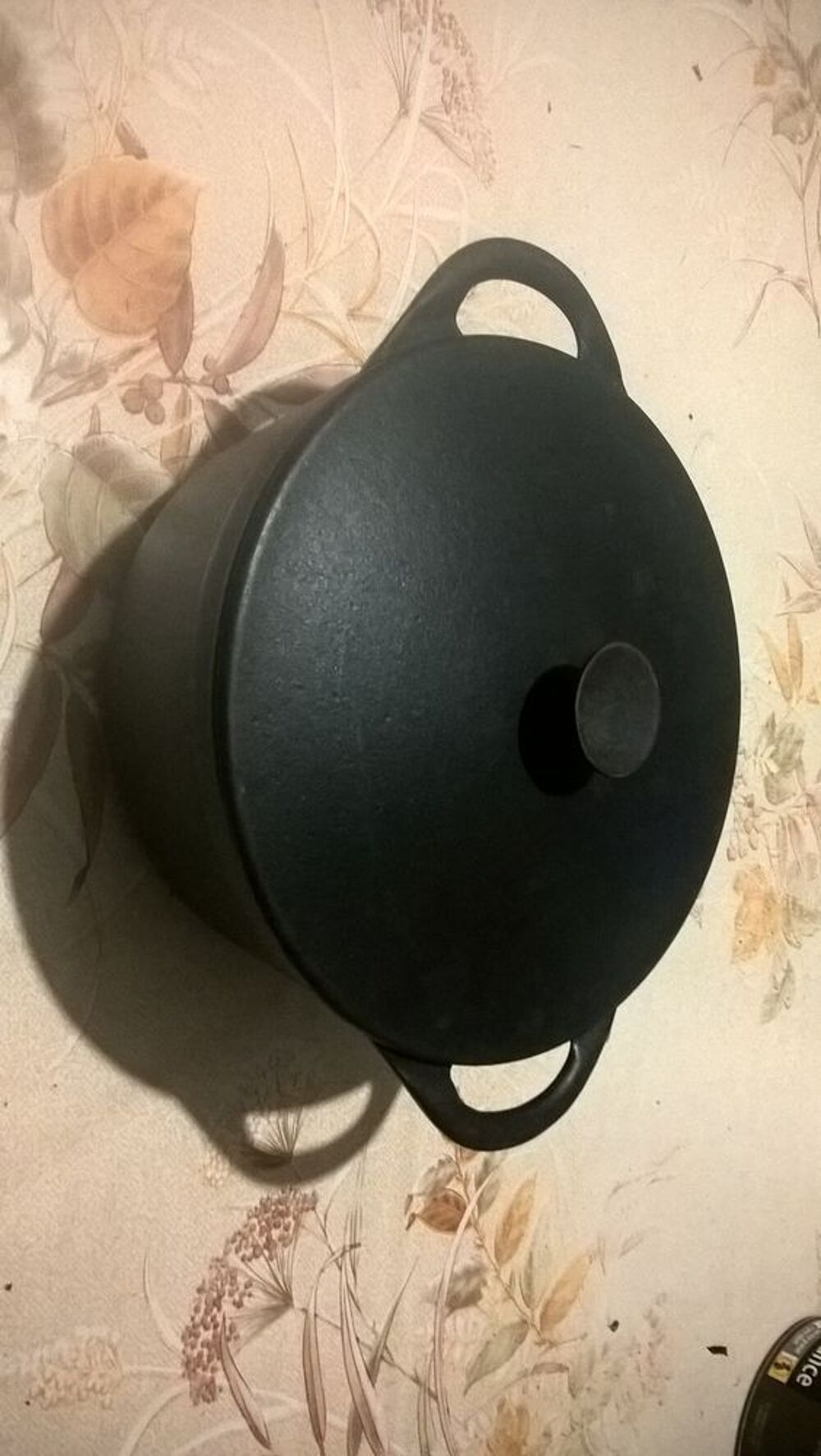 Ancienne marmite fonte noire COUSANCES AC. Cuisine