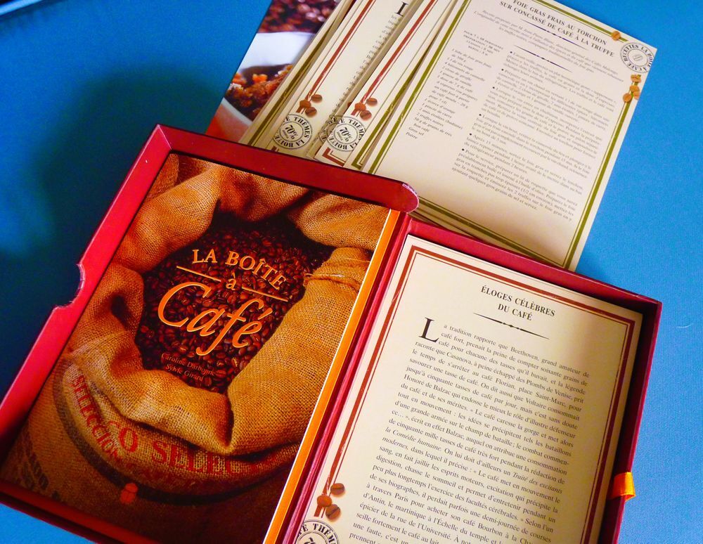 Livre coffret la boite &agrave; caf&eacute; TBE recette cuisine neuf Livres et BD