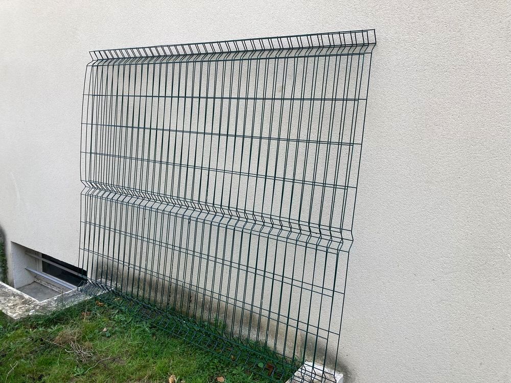Lot de panneaux de cl&ocirc;ture grillag&eacute;e Jardin
