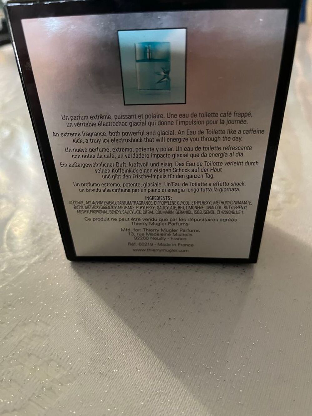 Eau de toilette Ice Men de Thierry Mugler neuf 