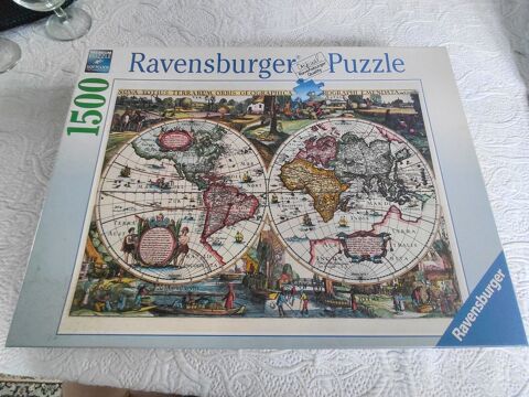 Puzzle 1500 pièces Carte du monde ancienne 13 Herblay (95)