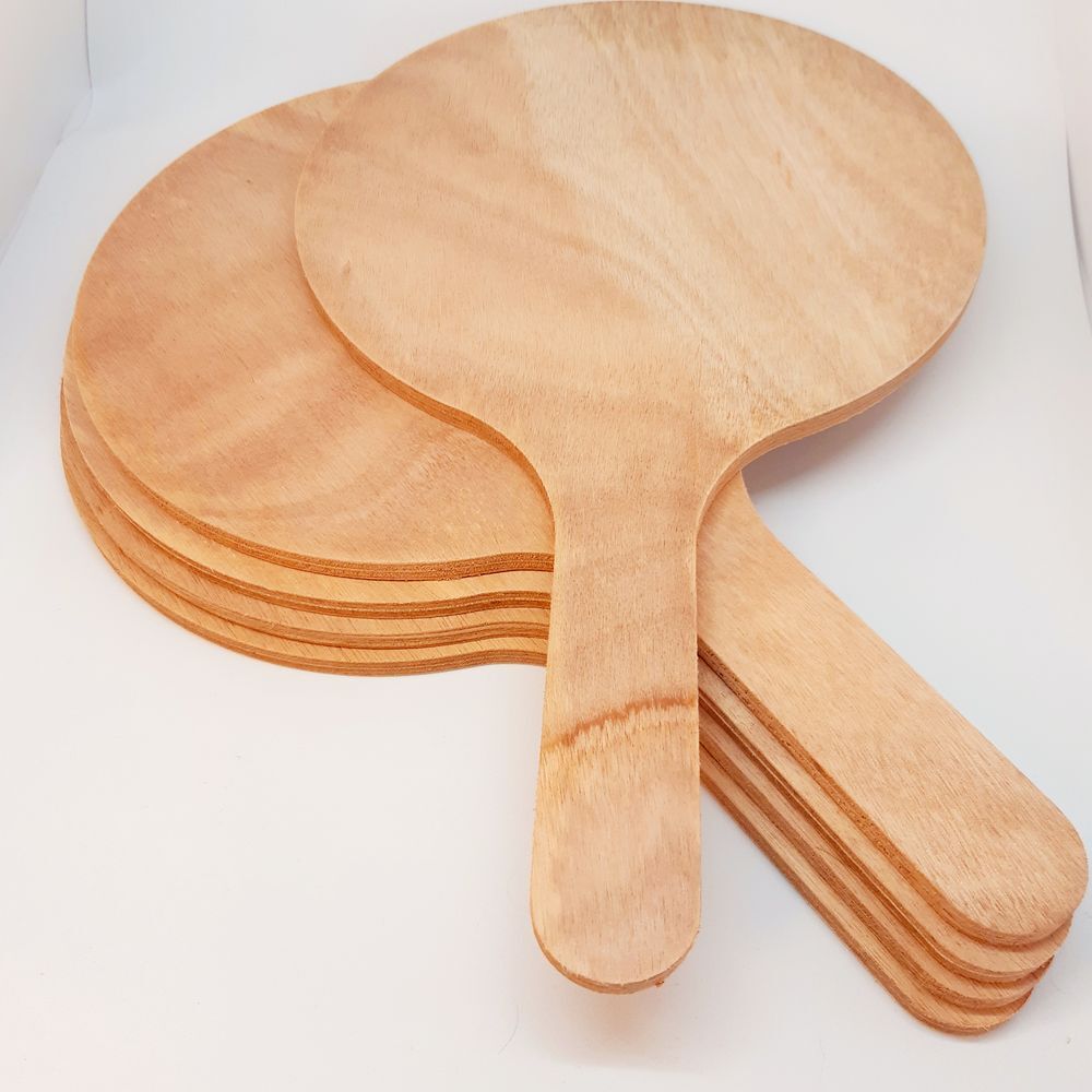 Lot 200 Raquettes en Bois &agrave; D&eacute;corer - DIY asso loisir Jeux / jouets