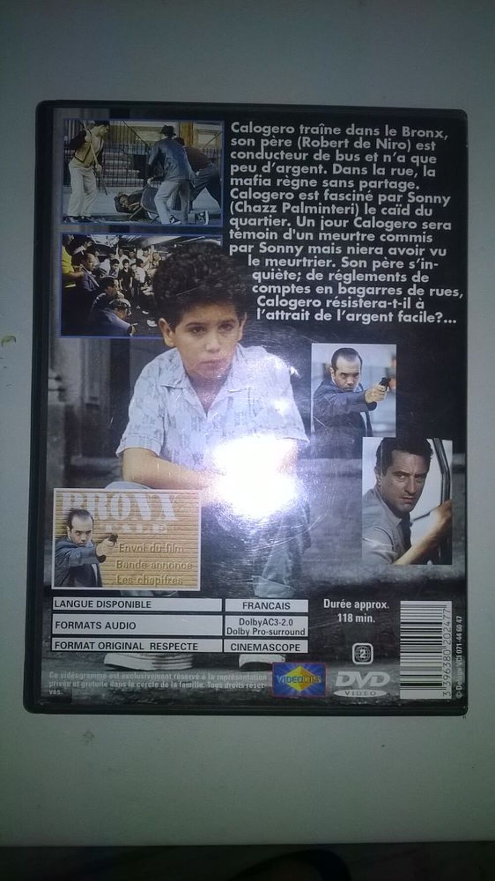 DVD Il &eacute;tait une fois le Bronx 
Robert de Niro
2008 DVD et blu-ray