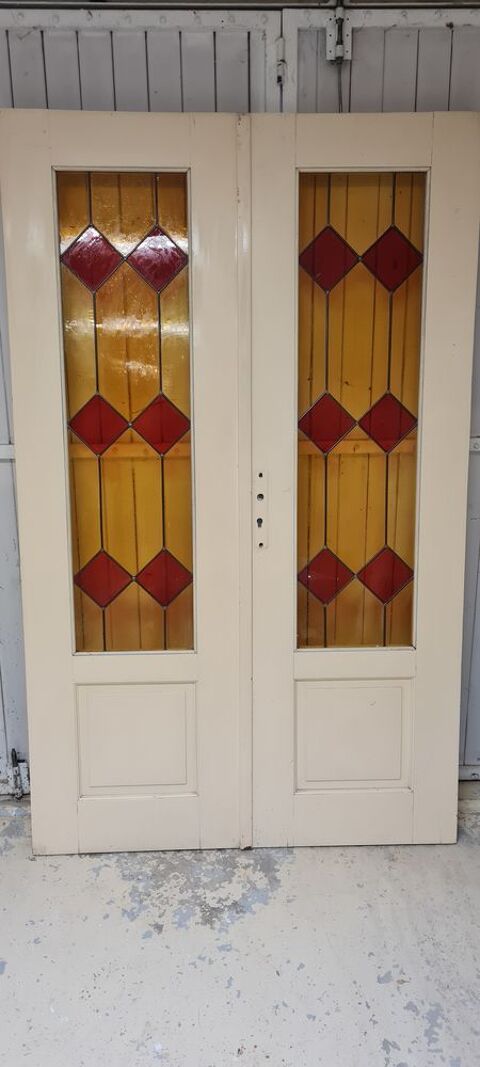 DOUBLE PORTE BOIS ET VITRAUX 99 Rochemaure (07)