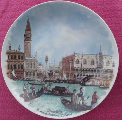 Assiette d�corative Tableau de CANALETTO Bacino di San MArco 10 Montauban (82)
