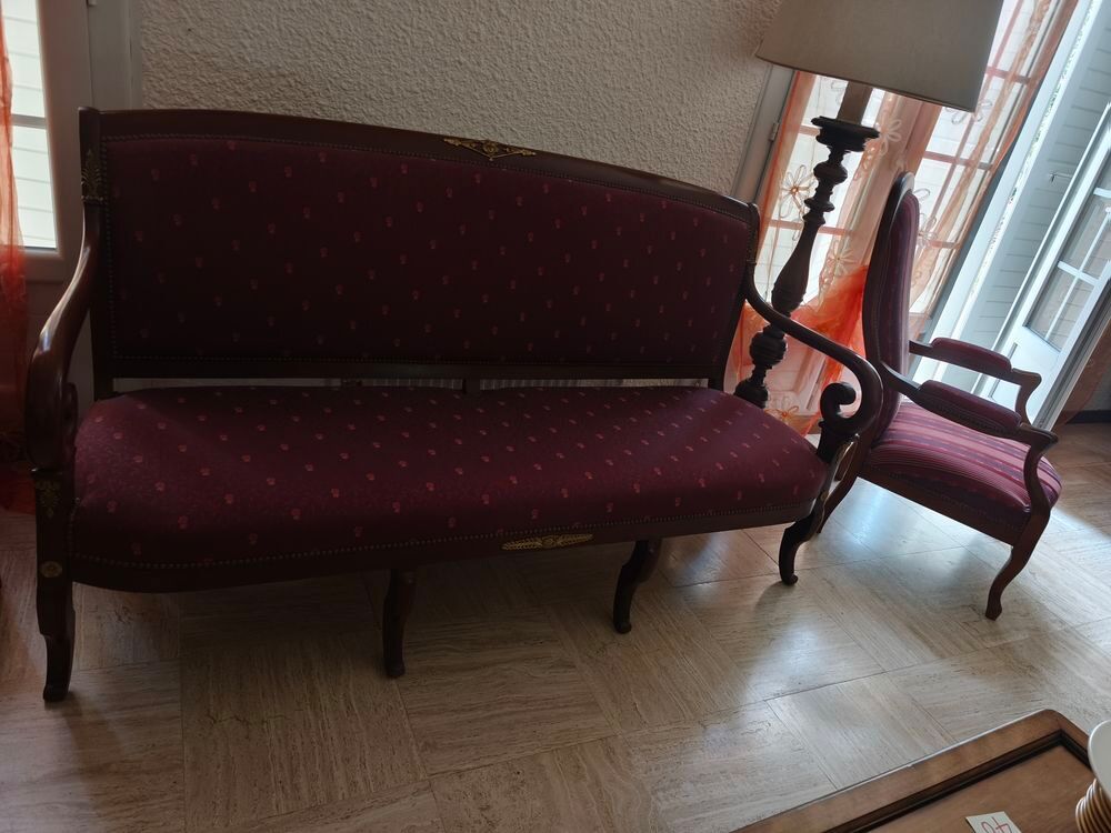 Banquette Empire r&eacute;nov&eacute;e Meubles