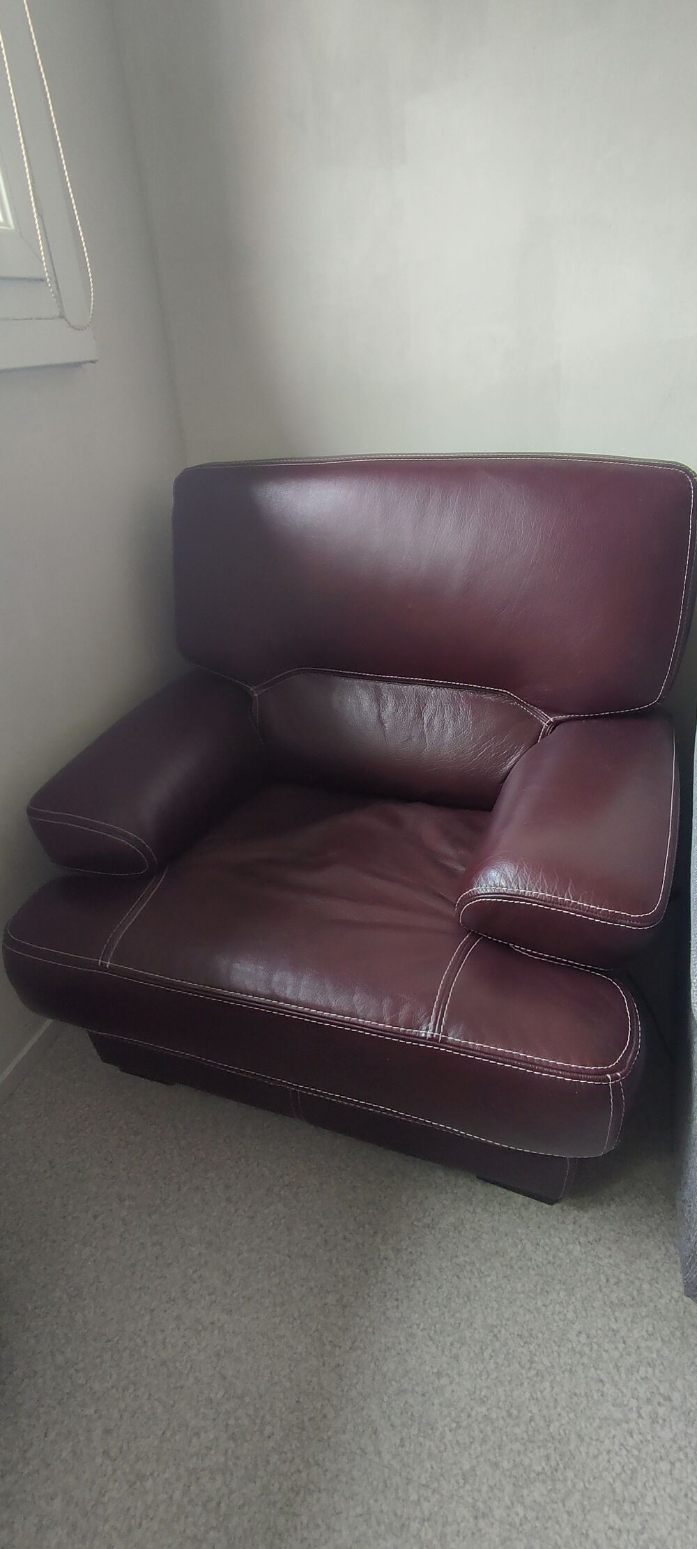 Fauteuil en cuir buffle Meubles