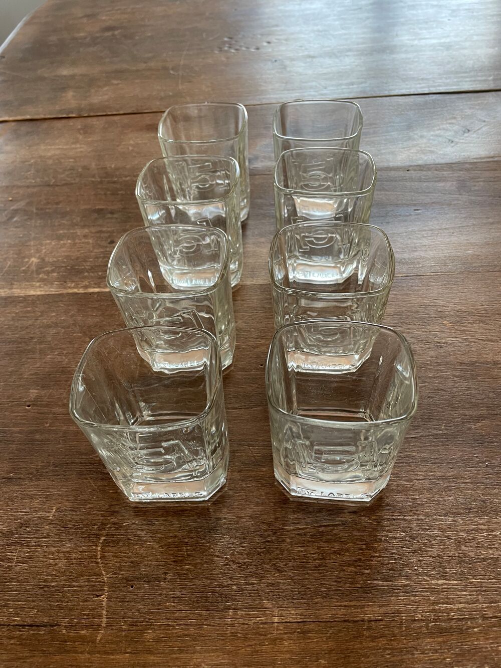 Lot de 8 verres &agrave; whisky label 5 Cuisine
