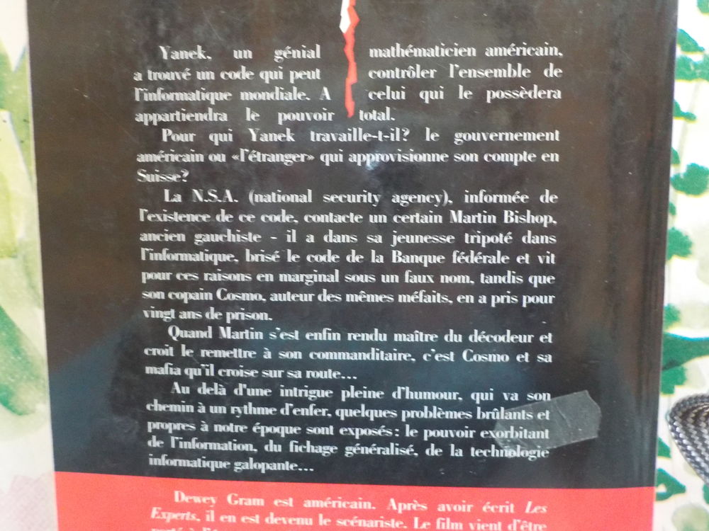 LES EXPERTS de Dewey GRAM Ed. JC Latt&egrave;s Livres et BD
