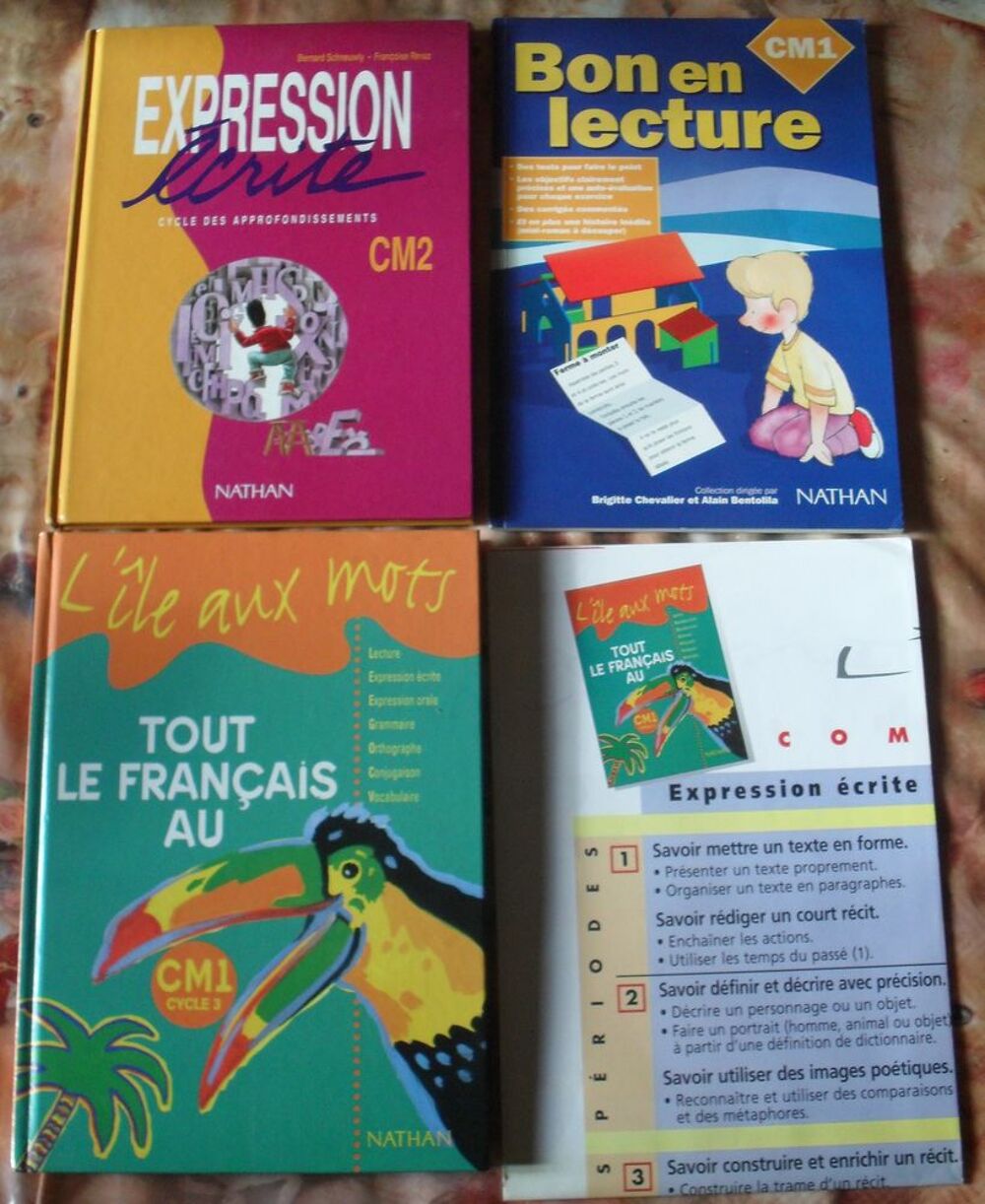 3 livres de Fran&ccedil;ais cycle 3 &eacute;ditions Nathan Livres et BD