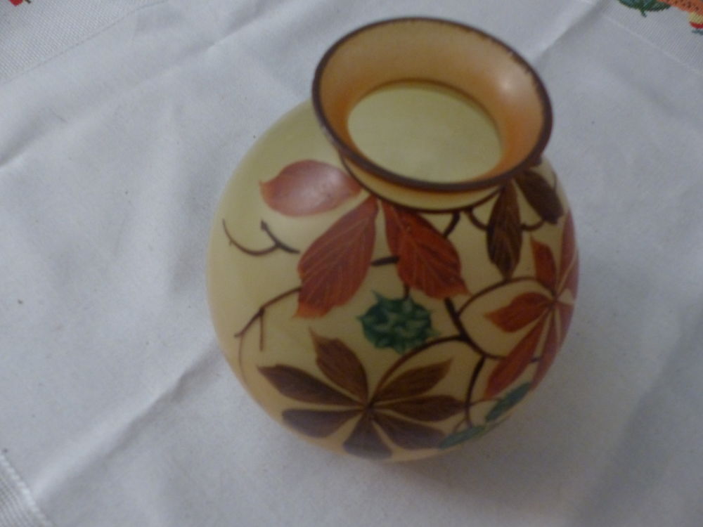 VASE " Art d&eacute;co " en p&acirc;te de verre " JOMA" 1927 Décoration