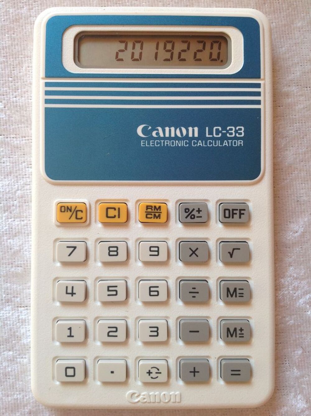 CALCULATRICE CANON LC-33 PILE FOURNIE ETAT NEUF 