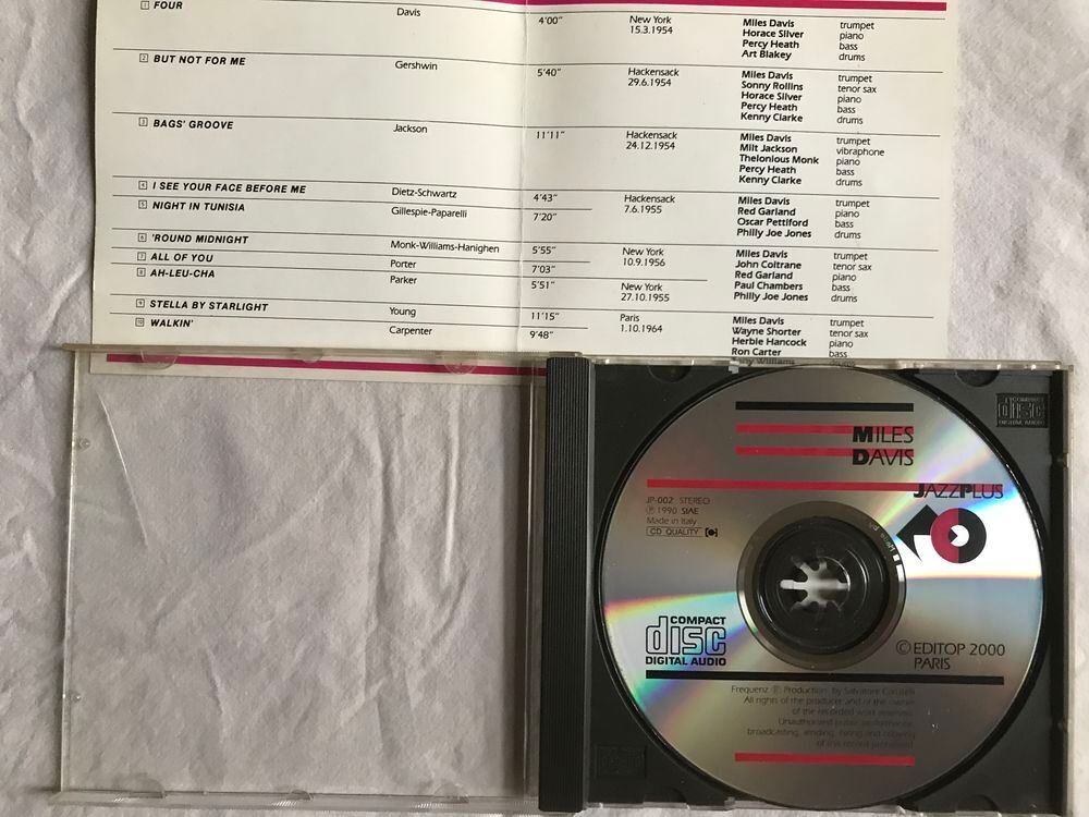 CD Miles Davis Jazz Line CD et vinyles