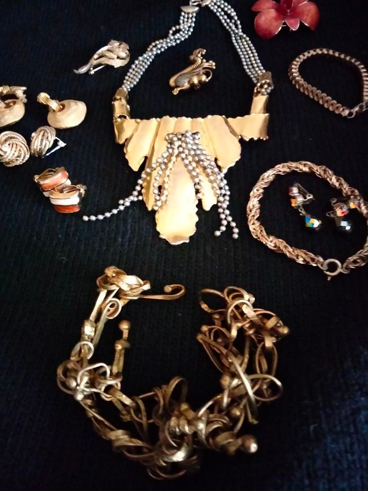 Lot bijoux vintage en argent,métal argenté et pierres… | Kaufen auf Ricardo