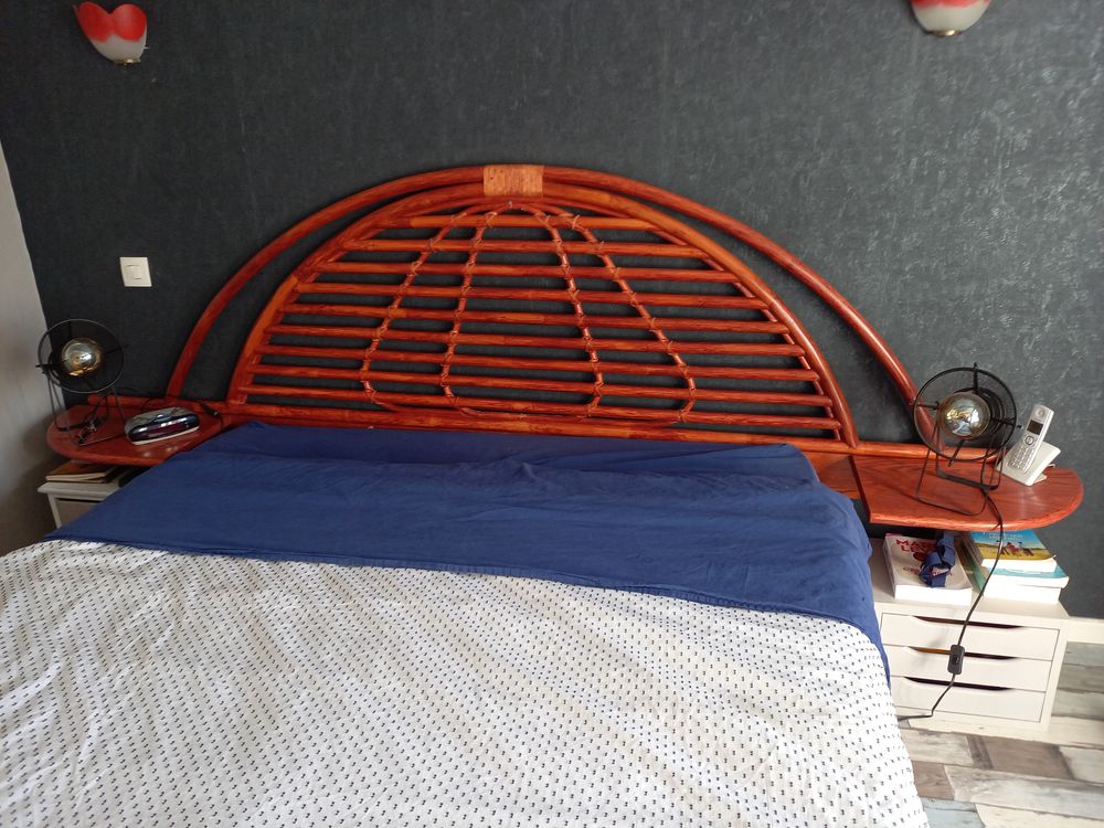 tete de lit en rotin Meubles