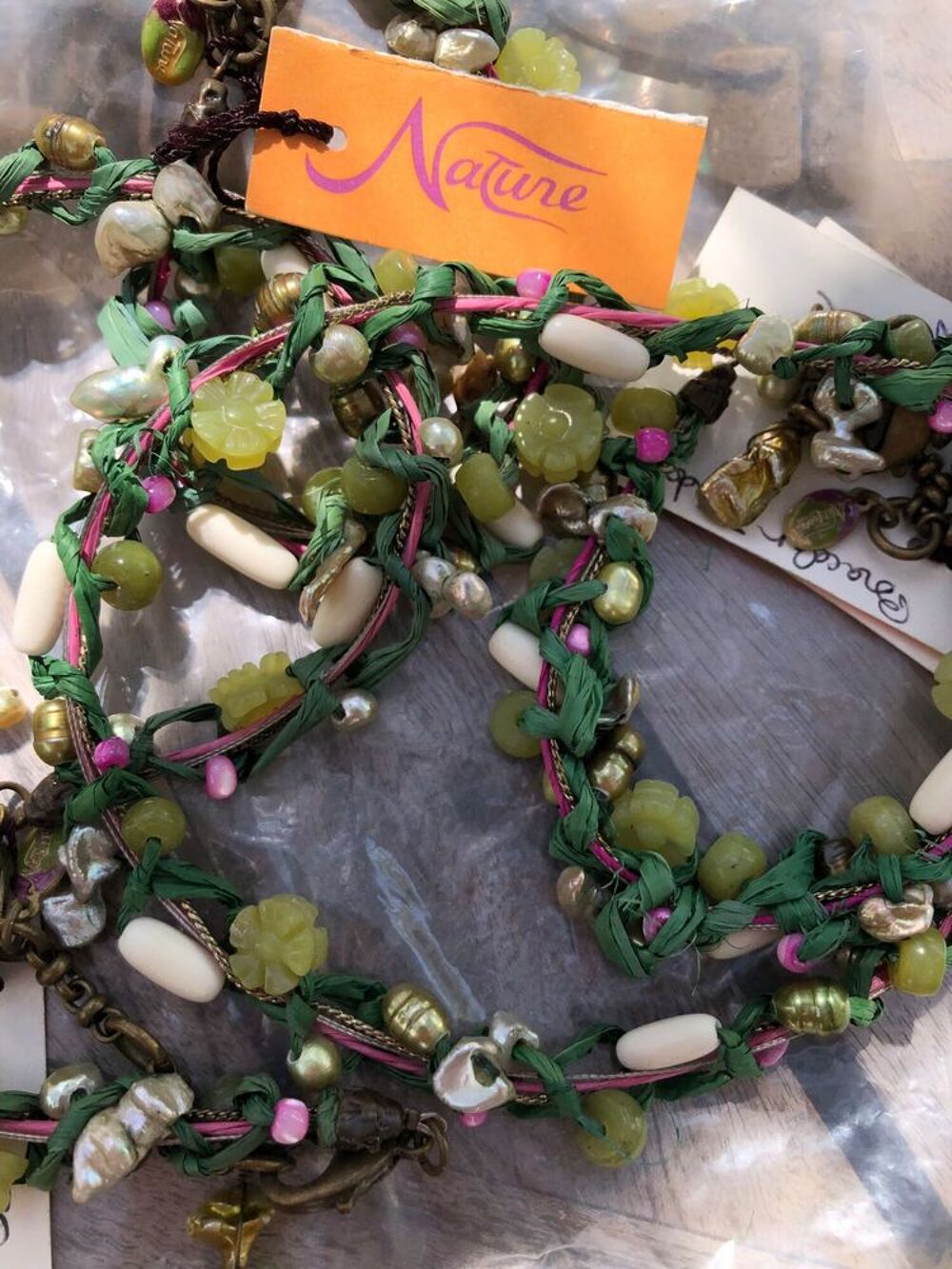 LOT DE BIJOUX COQUILLAGE MARQUE &quot;NATURE&quot; Bijoux et montres