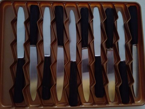 10 couteaux de cuisine avec manche en corne 10 Auneau (28)