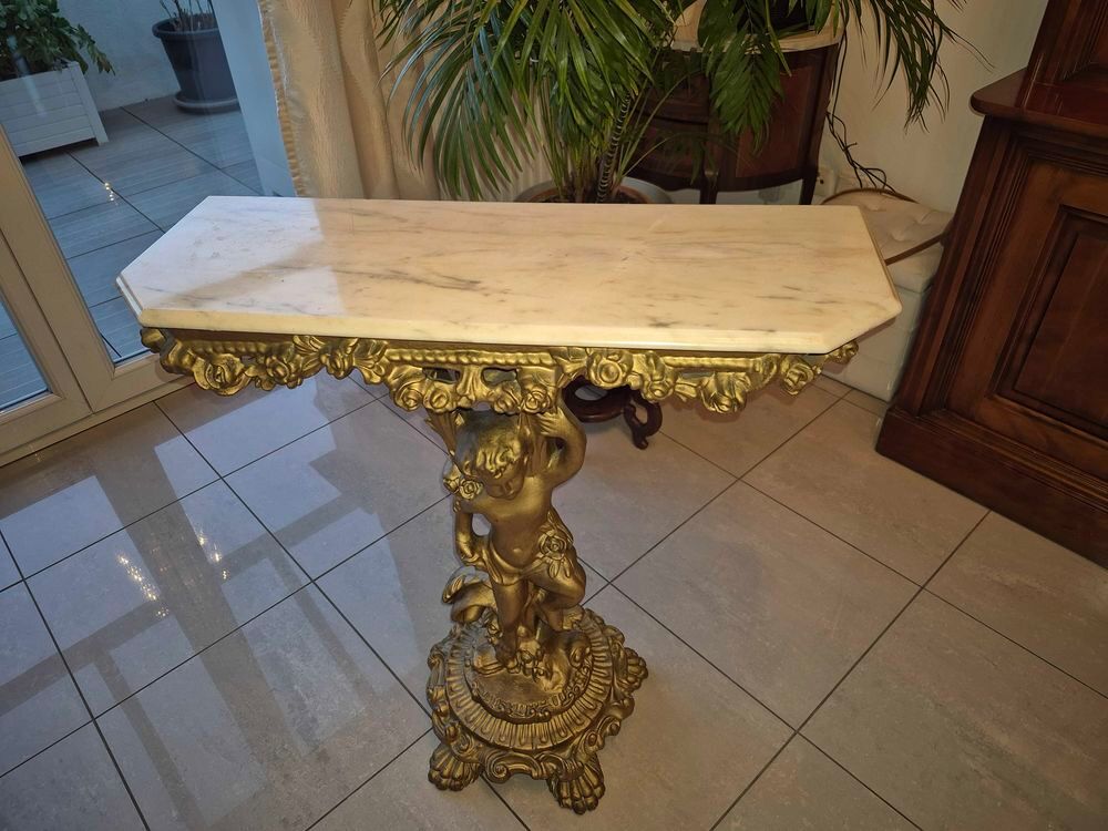 console bois dor&eacute; Meubles