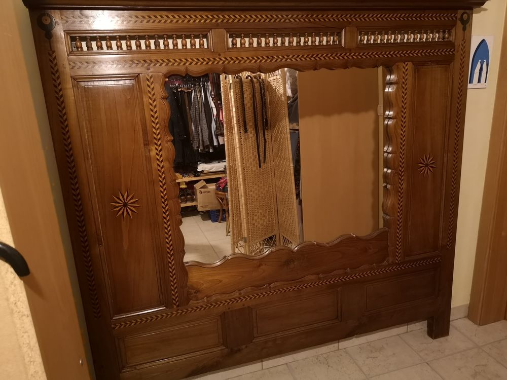 Miroir dans lit clos breton Meubles