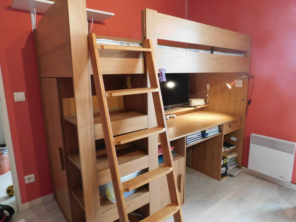 lit enfant mezzanine combin&eacute; montana Mobilier enfants