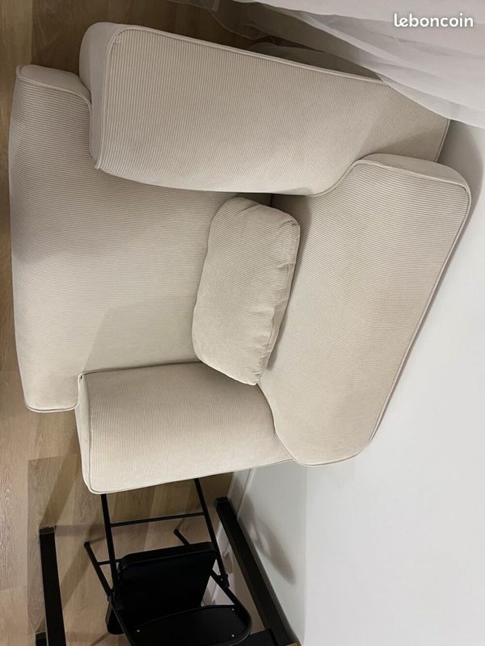 Fauteuil fixe SWEEEK Velours beige Meubles