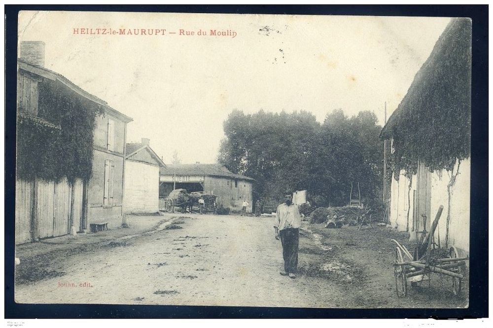 Cpa du 51 - Heiltz le Maurupt -- rue du Moulin
re 