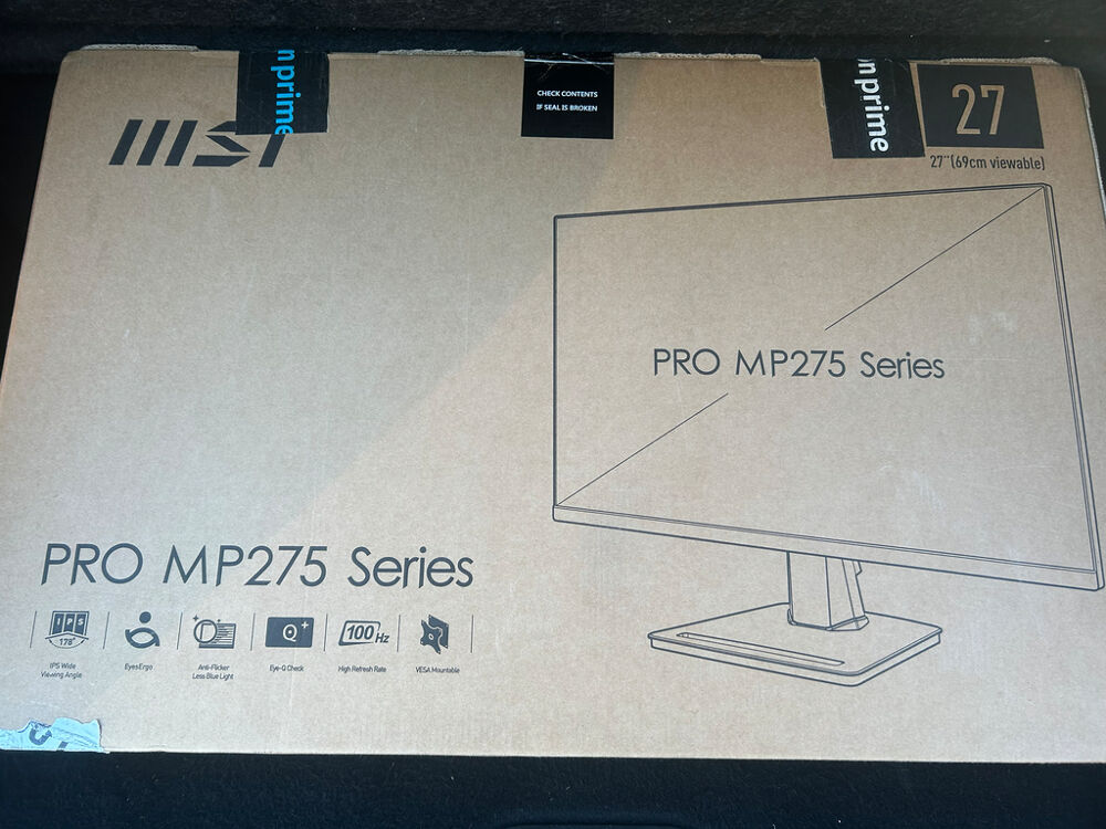 &Eacute;cran MSI PRO MP275 Series 27 pouces Matériel informatique