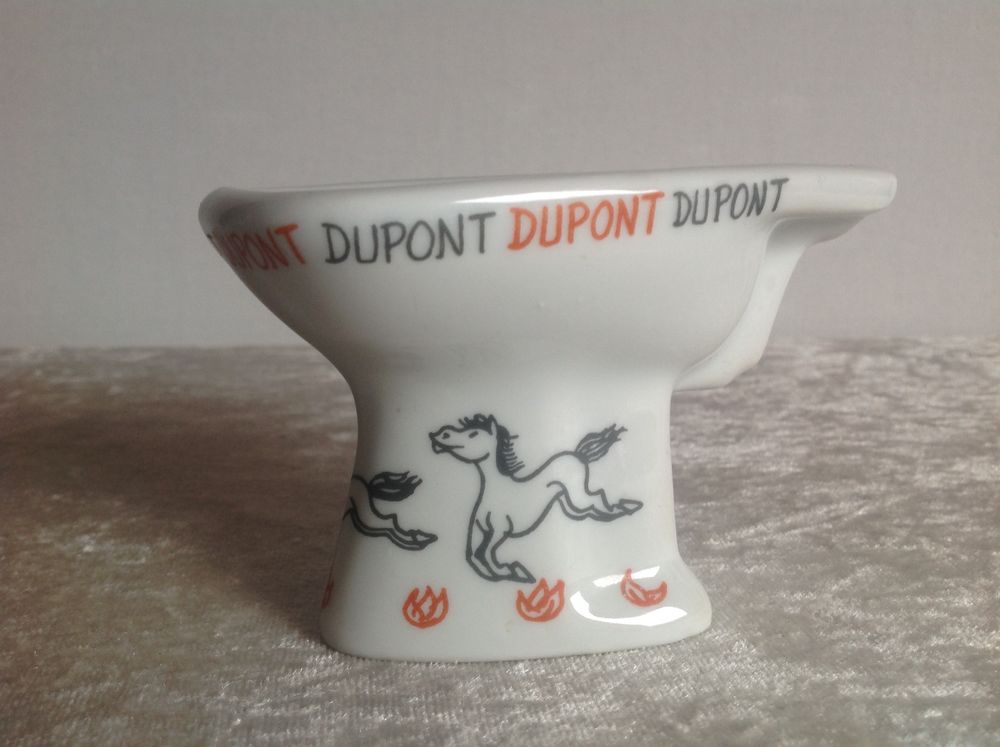 CENDRIER WC DUPONT EN PORCELAINE DE COULEUVRE Décoration