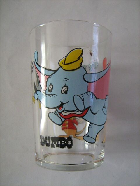 VERRE A MOUTARDE PUBLICITAIRE DECORE BD DYSNEY DUMBO 3 Brest (29)
