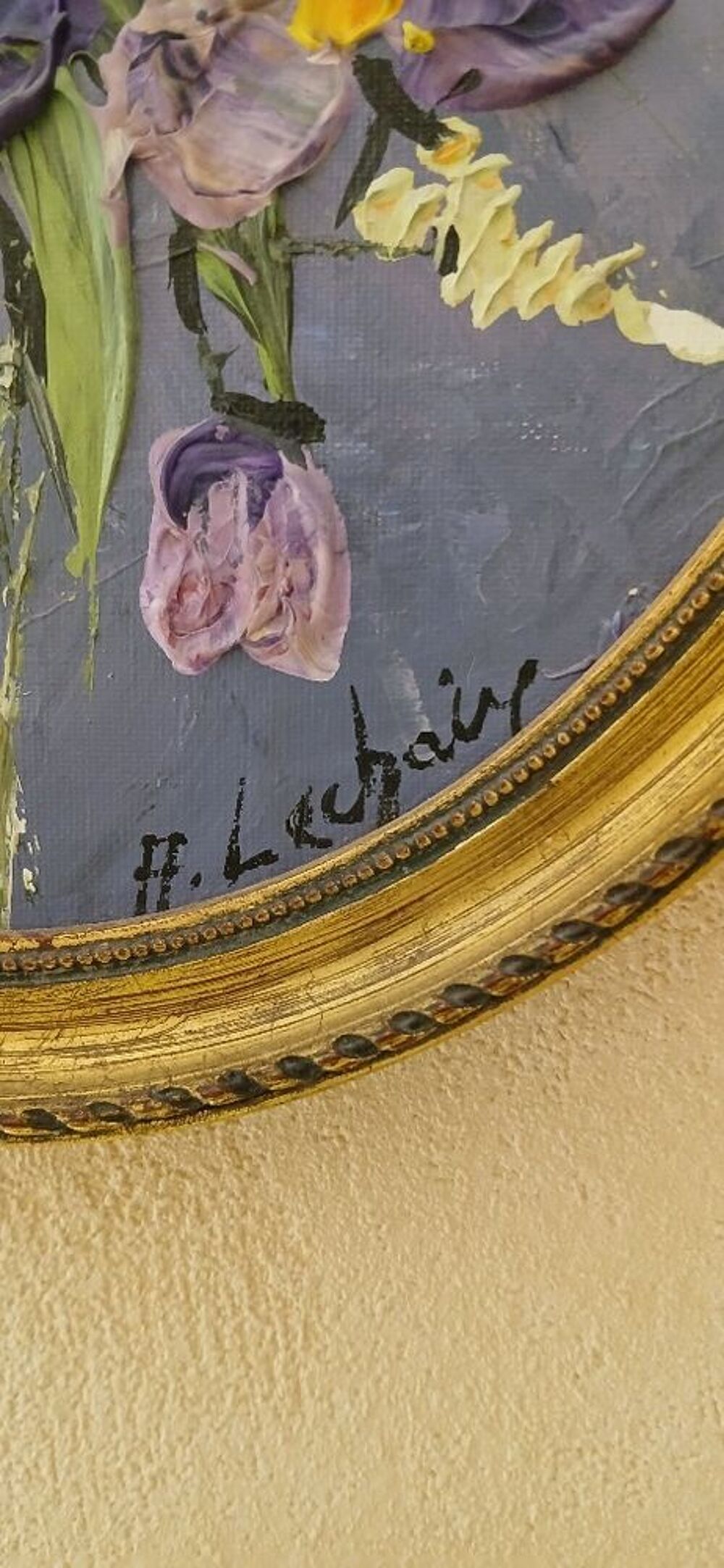 Tableau sign&eacute; Adrien LECHAIRE Décoration