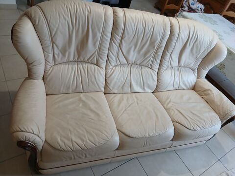 Canap� cuir 3 places Marles-en-Brie (77)