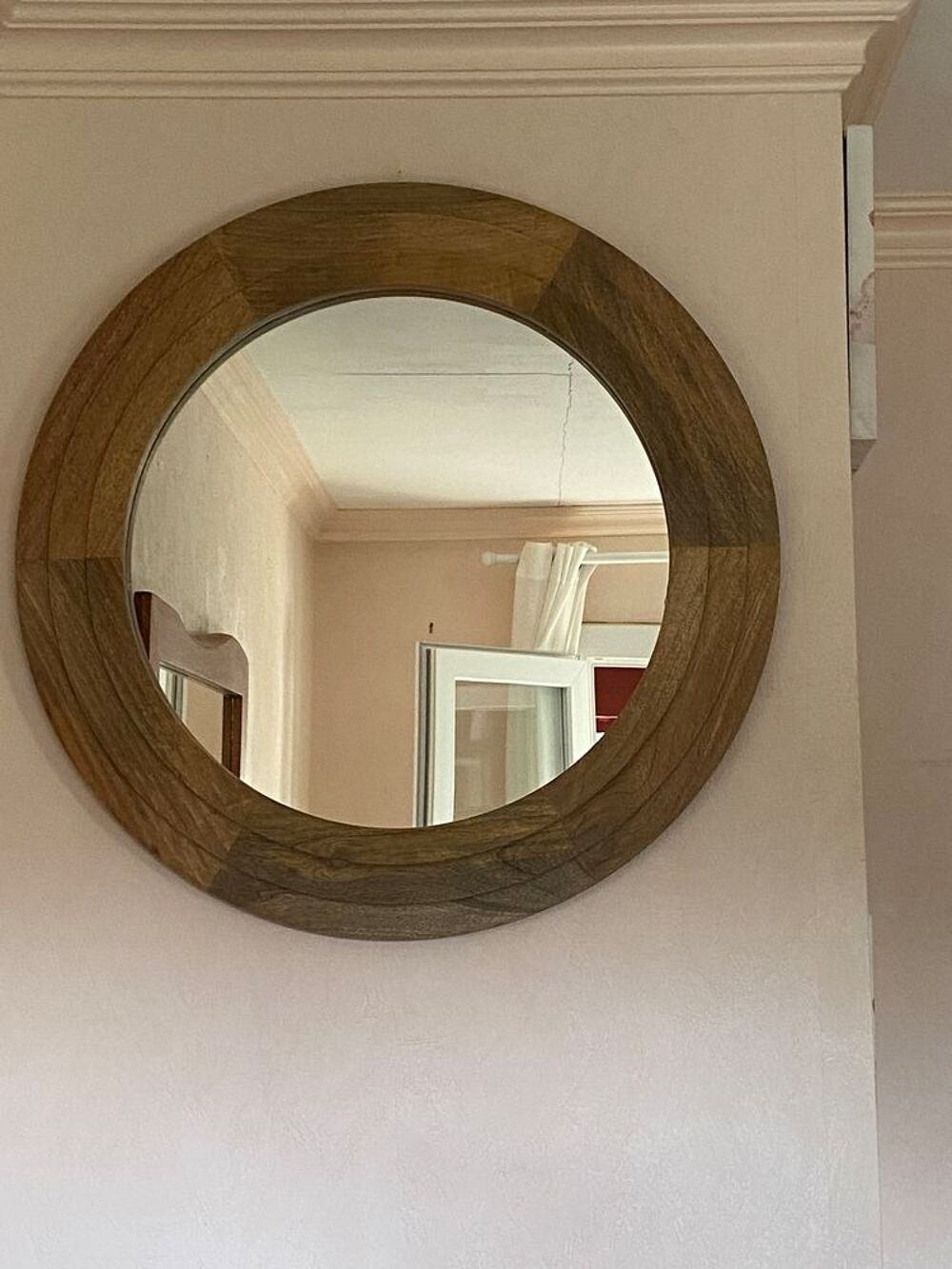 2 grands miroirs en bois Décoration