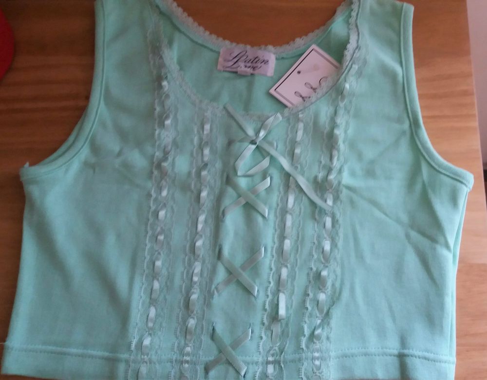 Jupe voile bleue fleurie et le haut assorti Neuf - T 38 - 40 Vêtements