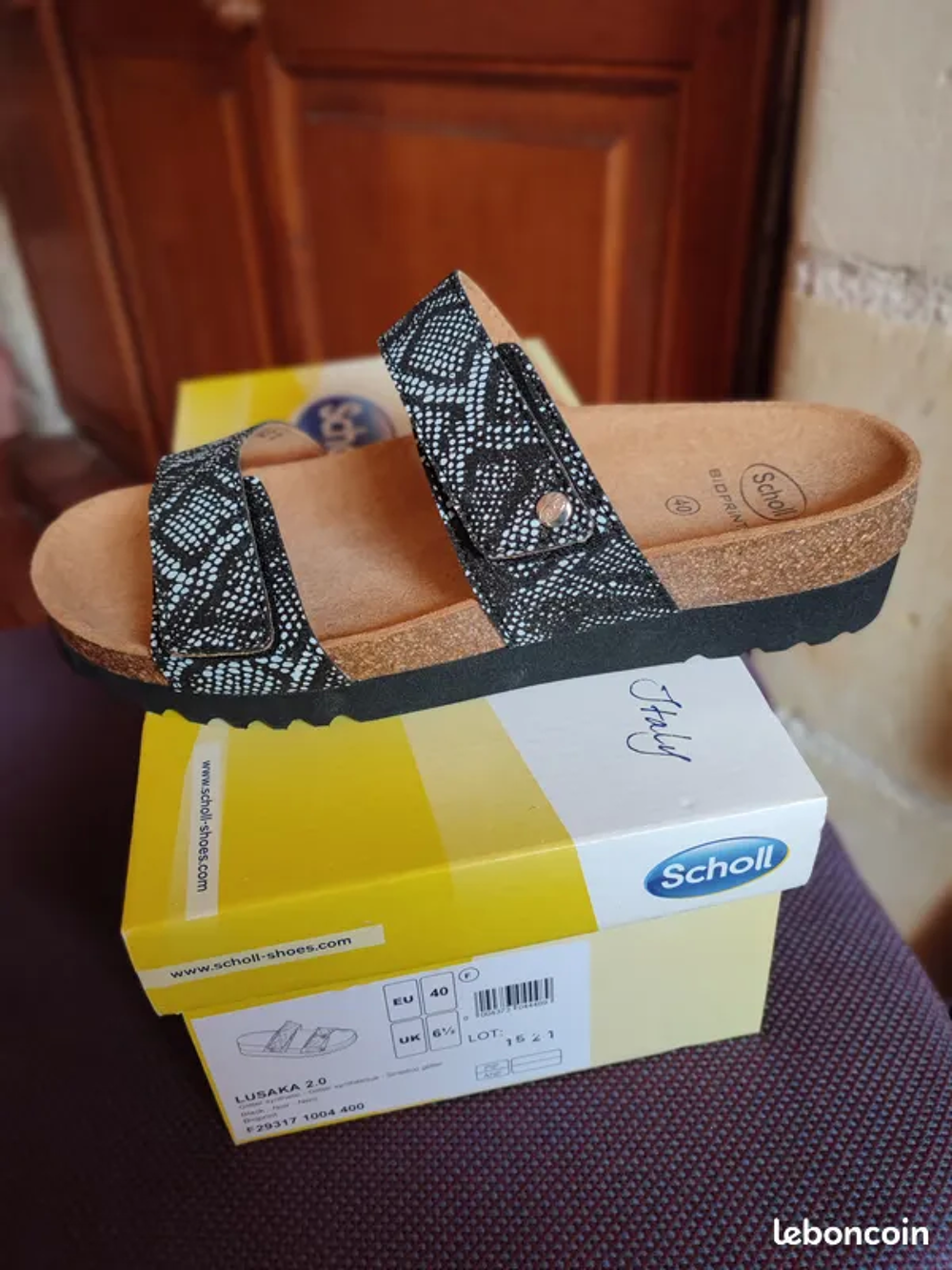 Mules SCHOLL mod&egrave;le LUSAKA 
BioPrint Chaussures