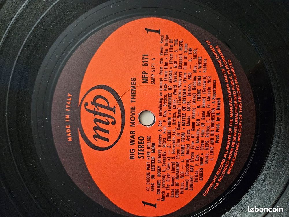 Musique originale des grands films de guerre mfp stereo 5171 CD et vinyles