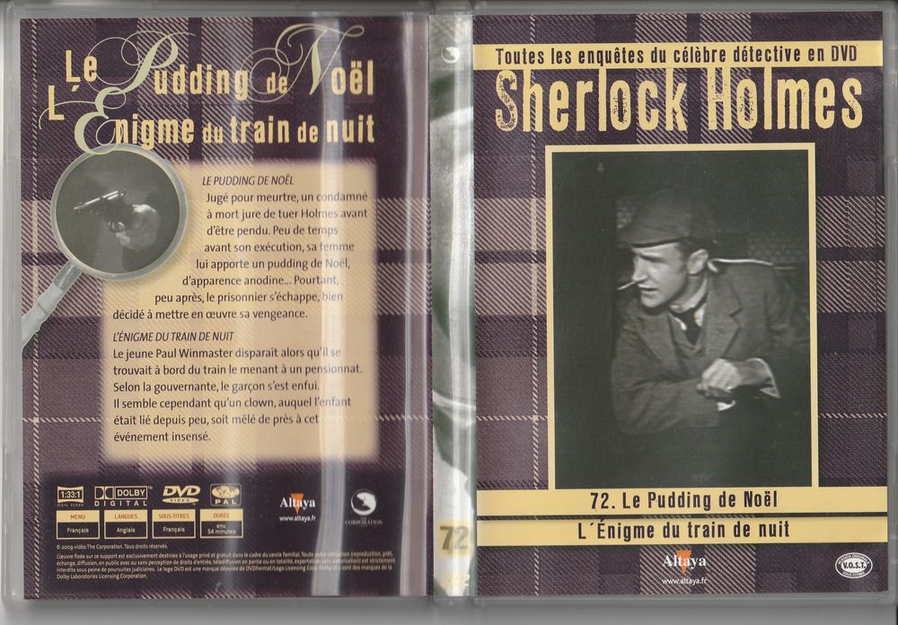 ALtaya DVD Lot de 2 Films Sherlock Homes DVD et blu-ray