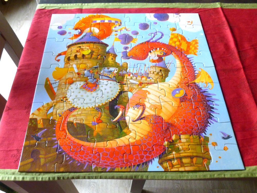 Puzzle vaillant et le dragon, 54 pi&egrave;ces Jeux / jouets