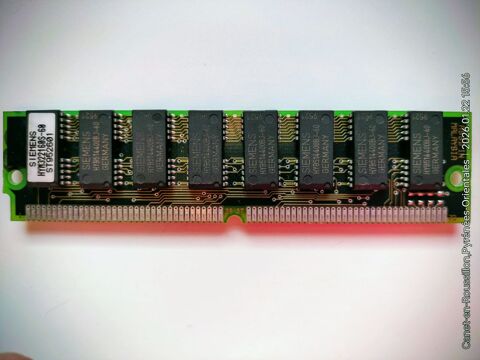 Mémoire RAM  Vintage  Simm (72-pin) Siemens 8Mo-60ns 4 Canet-en-Roussillon (66)