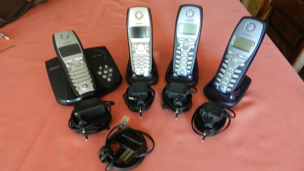 T&eacute;l&eacute;phone FIXE sans fil Siemens x 4 Téléphones et tablettes