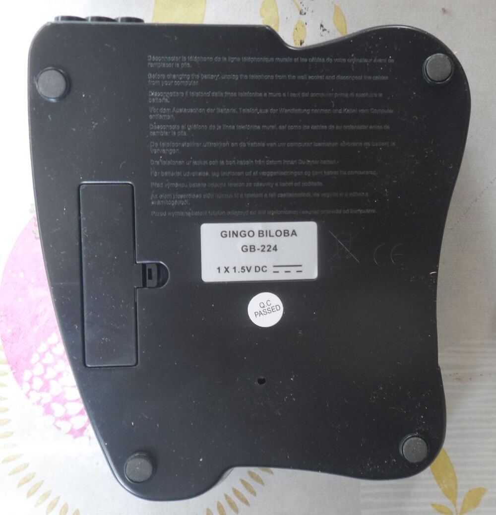 Combin&eacute; t&eacute;l&eacute;phonique neuf Gingo Biloba GB-224 Incomplet Tlphones et tablettes