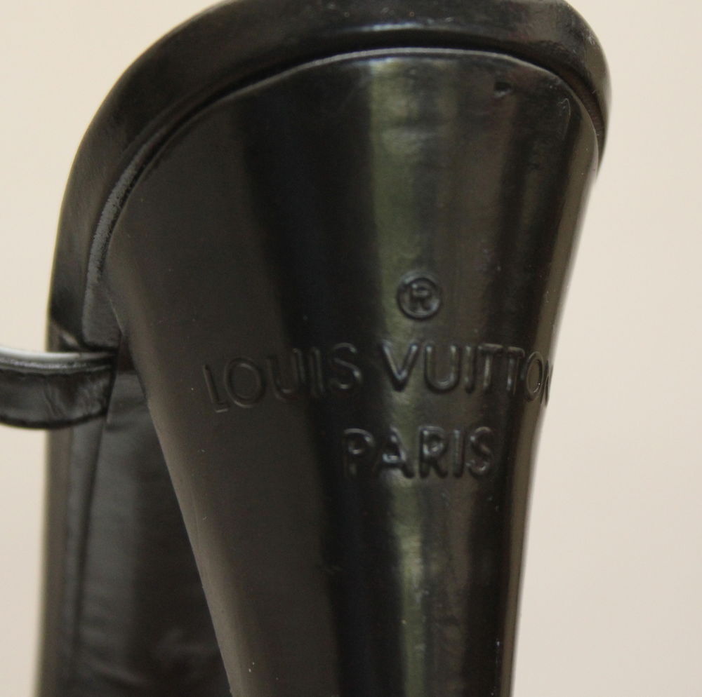 Sandales &agrave; talon LOUIS VUITTON T.38 Maroquinerie