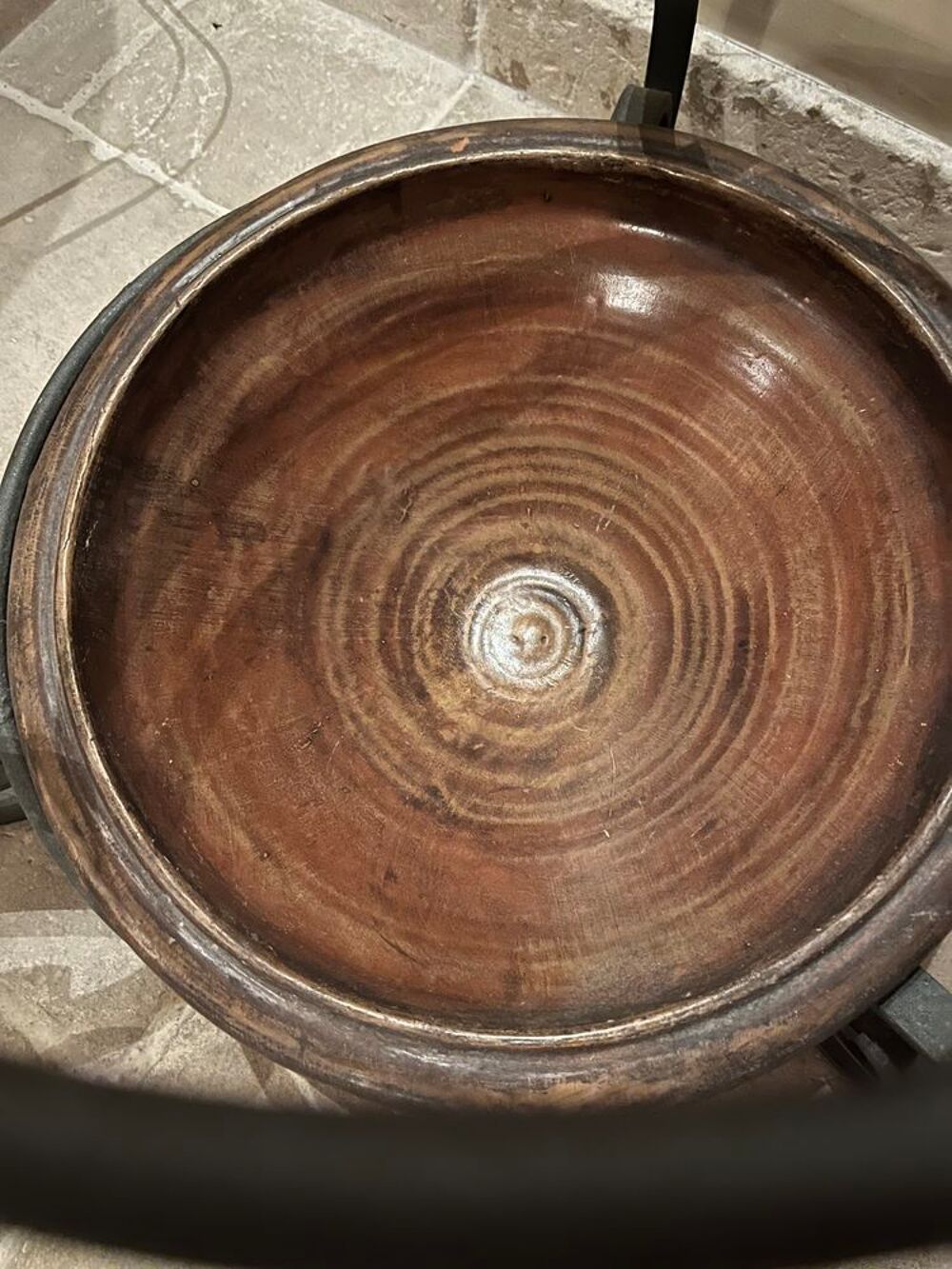 Table basse fer forg&eacute; et verre Meubles
