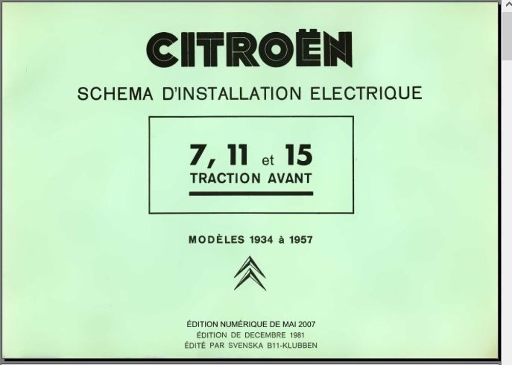 Manuels d'atelier Citro&euml;n traction 7 11 15 Livres et BD